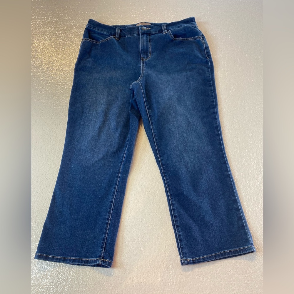 Chico's Women's Dark Blue Capri Jeans